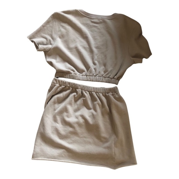 Lovers + Friends Sandstone Midriff Cutout Sweater Dress Size M NWT - Picture 4 of 10